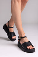 Flatforms δερμάτινα σανδάλια TFP