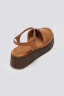 Flatforms δερμάτινα σανδάλια TFP