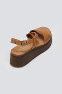 Flatforms δερμάτινα σανδάλια TFP