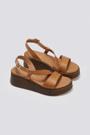 Flatforms δερμάτινα σανδάλια TFP