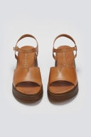 Flatforms δερμάτινα σανδάλια TFP - Ταμπά - thefashionproject.gr - TFP