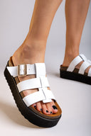 Flatforms σανδάλια δερμάτινα ATENEO