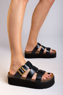 Flatforms σανδάλια δερμάτινα ATENEO