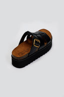 Flatforms σανδάλια δερμάτινα ATENEO