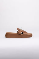 Flatforms σανδάλια δερμάτινα Estil