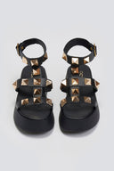 Flatforms σανδάλια δερμάτινα με τρουκς Estil