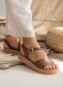 Flatforms σανδάλια δερμάτινα Ragazza 01186