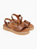 Flatforms σανδάλια δερμάτινα Ragazza 01186