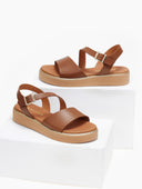 Flatforms σανδάλια δερμάτινα Ragazza 01186