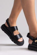 Flatforms σανδάλια δερμάτινα Ragazza 0850
