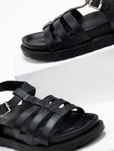 Flatforms σανδάλια gladiator - Μαύρο - thefashionproject.gr - Eco Twins