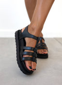 Flatforms σανδάλια gladiator - Μαύρο - thefashionproject.gr - Eco Twins