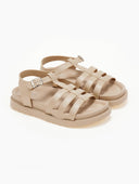 Flatforms σανδάλια gladiator - Μπεζ - thefashionproject.gr - Eco Twins