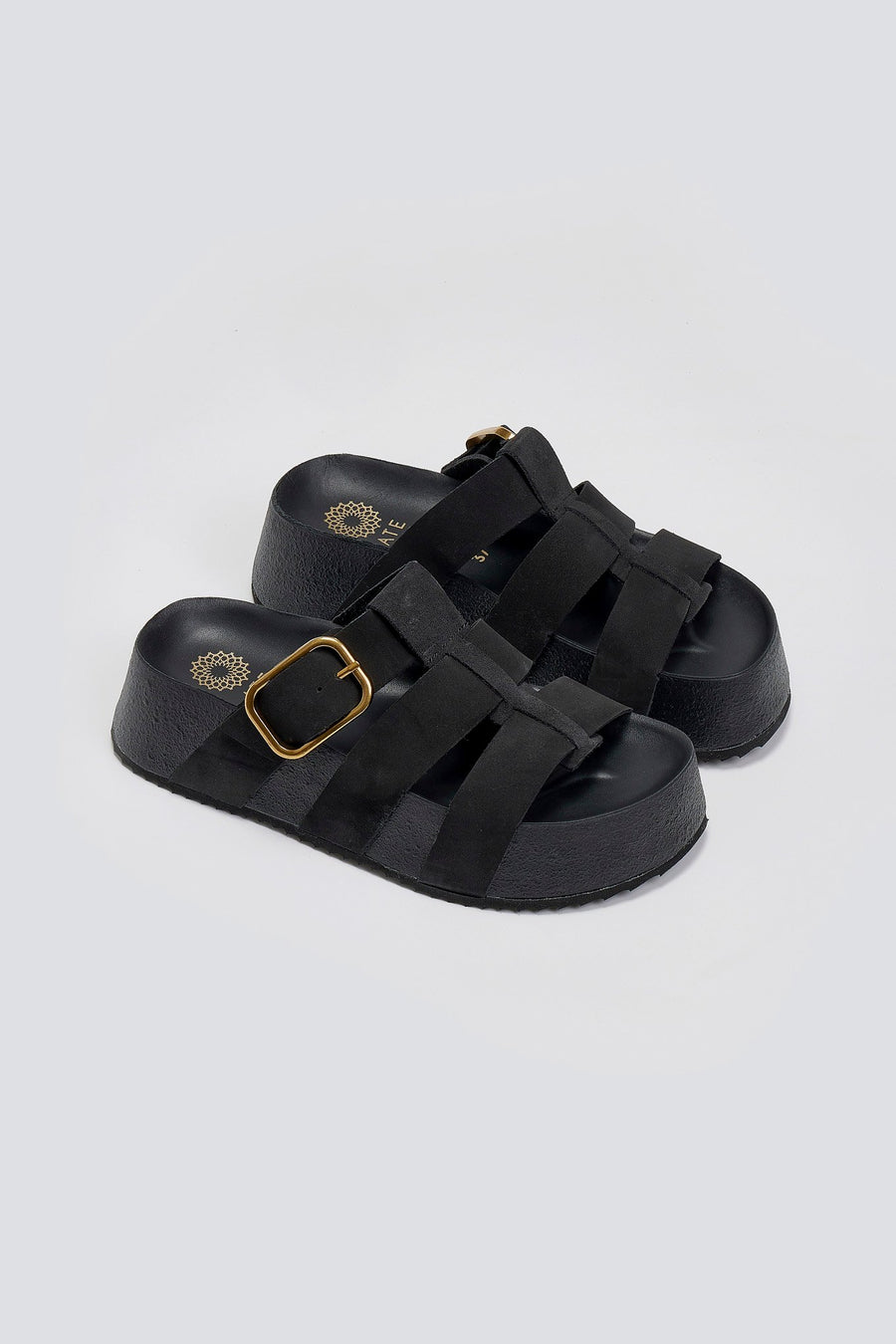 Flatforms σανδάλια καστόρινα ATENEO