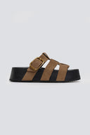 Flatforms σανδάλια καστόρινα ATENEO