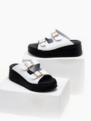 Flatforms σανδάλια με oversized τοκάδες Estil