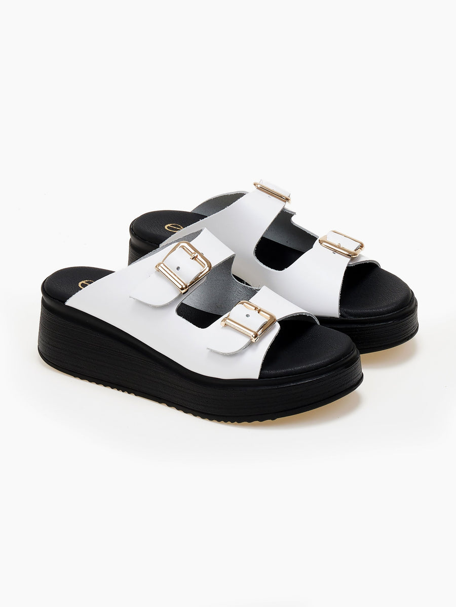Flatforms σανδάλια με oversized τοκάδες Estil