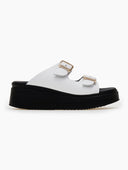 Flatforms σανδάλια με oversized τοκάδες Estil - Λευκό - thefashionproject.gr - Estil