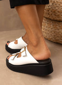 Flatforms σανδάλια με oversized τοκάδες Estil - Λευκό - thefashionproject.gr - Estil