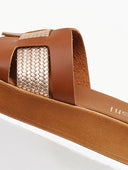 Flatforms σανδάλια με pattern Estil