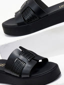 Flatforms σανδάλια με pattern Estil