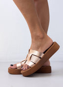 Flatforms σανδάλια με pattern Estil