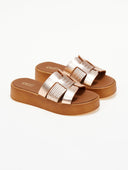 Flatforms σανδάλια με pattern Estil