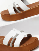Flatforms σανδάλια με περαστό στρας λουράκι Estil