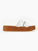 Flatforms σανδάλια με περαστό στρας λουράκι Estil