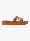 Flatforms σανδάλια με περαστό στρας λουράκι Estil