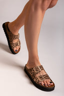 Flatforms σανδάλια με print ATENEO
