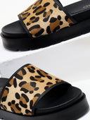 Flatforms σανδάλια με print - Leopard - thefashionproject.gr - CARAD - 22396032003
