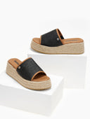 Flatforms σανδάλια με ψάθα και σχοινί Refresh 17175301