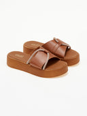 Flatforms σανδάλια με στρας Estil