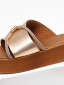 Flatforms σανδάλια με στρας Estil