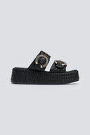 Flatforms σανδάλια με στρας Mariella Fabiani 2503/02