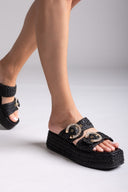 Flatforms σανδάλια με στρας Mariella Fabiani 2503/02