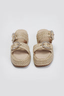 Flatforms σανδάλια με στρας Mariella Fabiani 2503/02