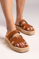 Flatforms σανδάλια με velcro ERYNN