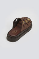 Flatforms σανδάλια nubuck Tfp - Καφέ - thefashionproject.gr - TFP