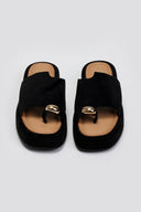 Flatforms σανδάλια suede ERYNN - Μαύρο - thefashionproject.gr - ERYNN - 23493002002