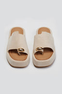Flatforms σανδάλια suede ERYNN - Μπεζ - thefashionproject.gr - ERYNN