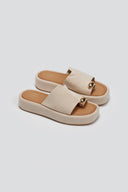 Flatforms σανδάλια suede ERYNN - Μπεζ - thefashionproject.gr - ERYNN