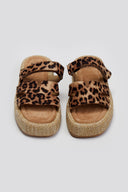 Flatforms suede σανδάλια με velcro ERYNN