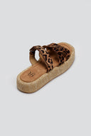Flatforms suede σανδάλια με velcro ERYNN