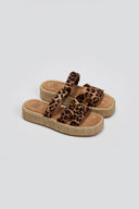 Flatforms suede σανδάλια με velcro ERYNN