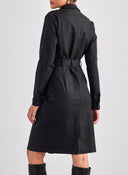 Φόρεμα δερματίνη με κουμπιά Vero Moda 10314000 - Μαύρο - thefashionproject.gr - VERO MODA