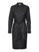 Φόρεμα δερματίνη με κουμπιά Vero Moda 10314000 - Μαύρο - thefashionproject.gr - VERO MODA