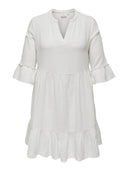 Φόρεμα λινό plus size CARMAKOMA 15316132 - Λευκό - thefashionproject.gr - CARMAKOMA