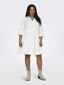Φόρεμα λινό plus size CARMAKOMA 15316132 - Λευκό - thefashionproject.gr - CARMAKOMA
